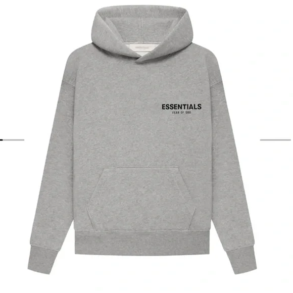 NEW Kids Essentials Fear Of God Hoodie Dark Oatmeal Unisex - Picture 3 of 3